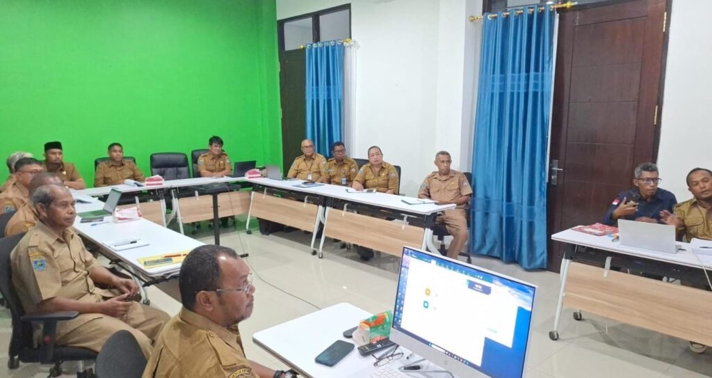 Perkuat Tata Kelola Pemerintahan, Bupati Teluk Bintuni Pimpin Perangkat Daerah Ikuti Rakor Sosialisasi Pedoman MCSP KPK