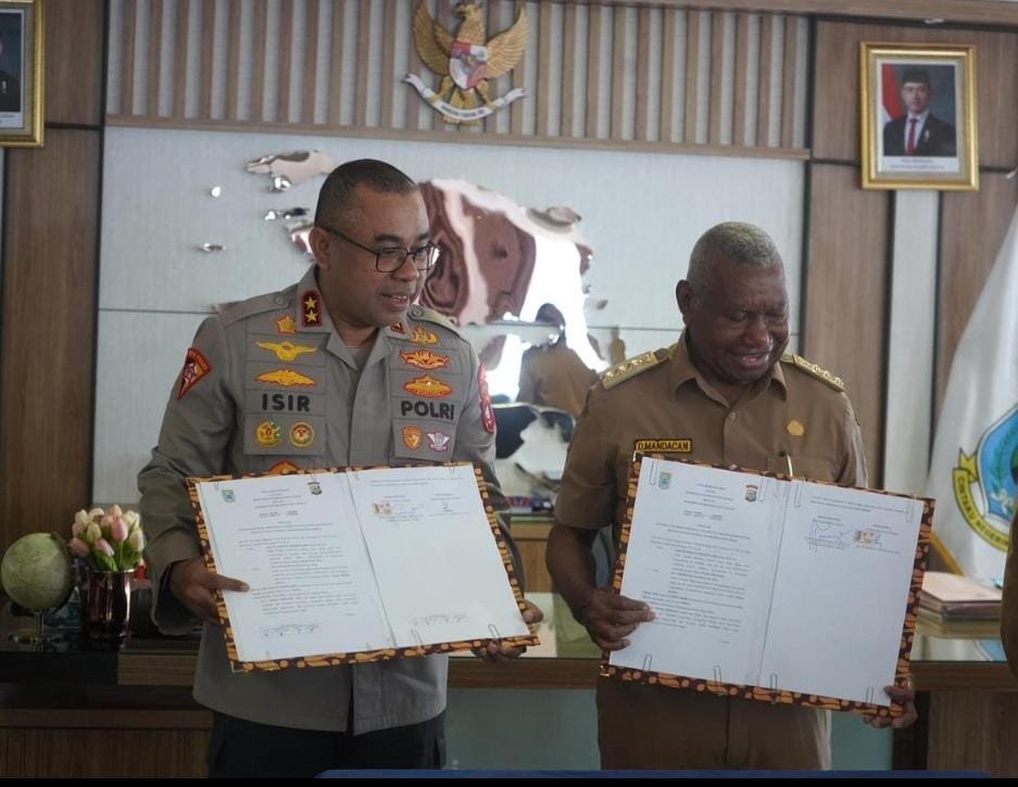 Dukung Inovasi Pangan Nasional, Polda dan Pemprov Papua Barat MoU dorong Produktivitas Pertanian Jagung